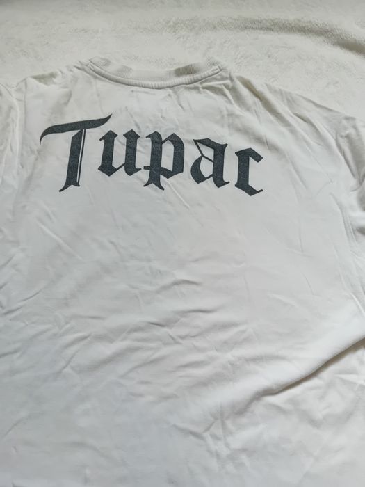 #Reserved T-shirt kremowy #Tupac
