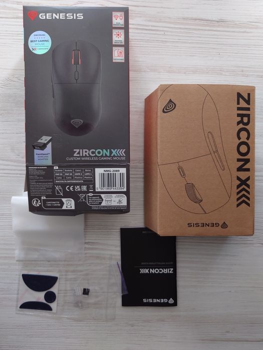 Нова ігрова миша Genesis Zircon XIII Custom Wireless RGB Black 29000dp