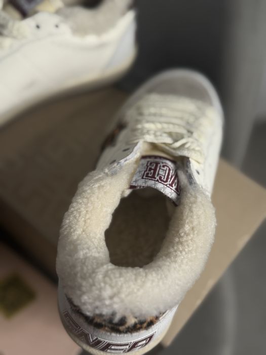 Кеды с мехом голден гуз golden goose меховые кеды кроссовки зимние жен