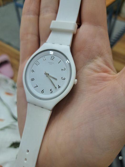 Zegarek swatch skin big biały jak nowy