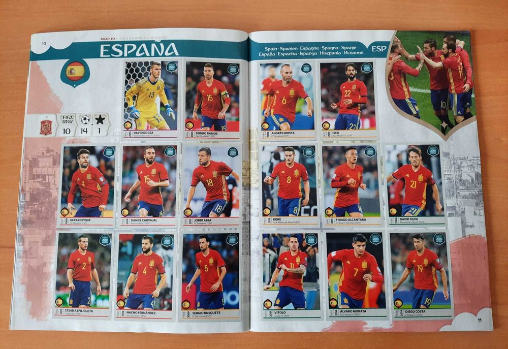 Caderneta Road to Mundial 2018 panini como Nova COMPLETA