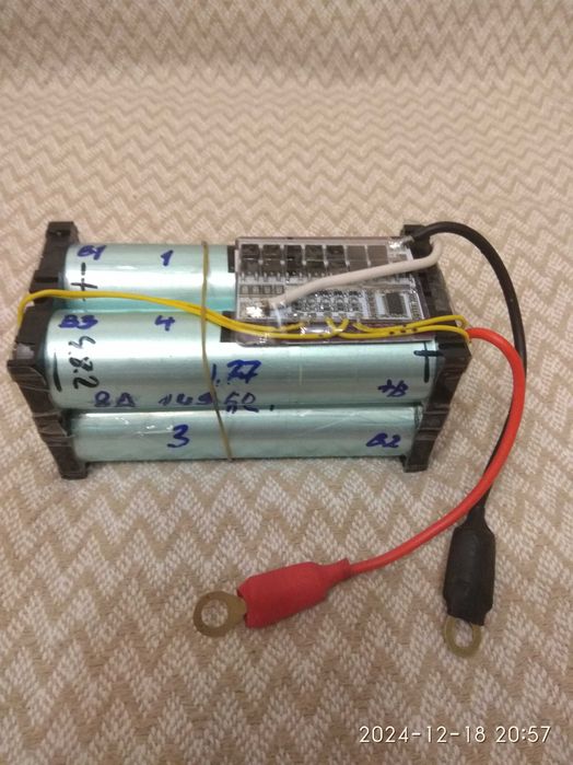 Аккумуляторна батарея LiFePo 15 А/ г