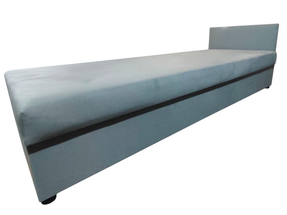 Łóżko , Tapczan  jednoosobowy z pojemnikiem i zaglowiiem