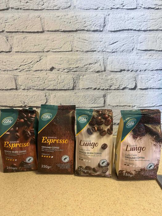 Kawa miks 4x250 gram (Lungo i espresso - ziarna i mielona)