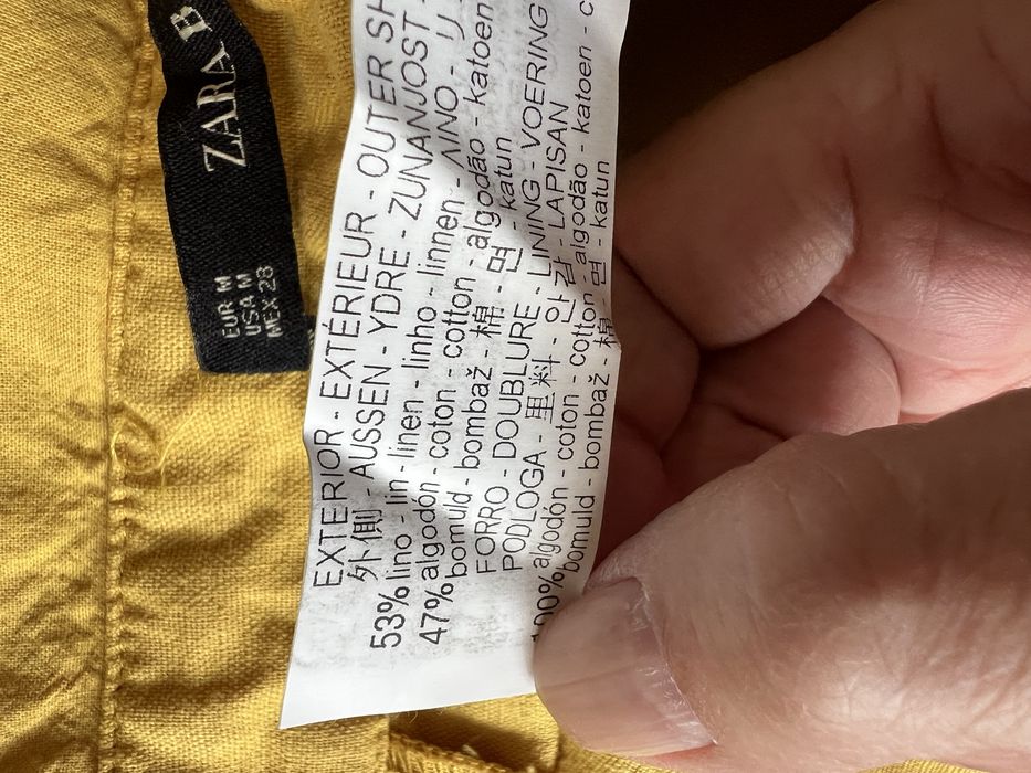 Kombinezon Zara M nowy bez metki len