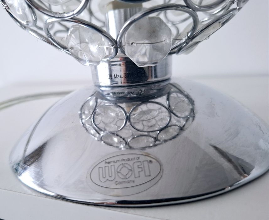 Lampa stojąca z kryształkami firmy Wofi