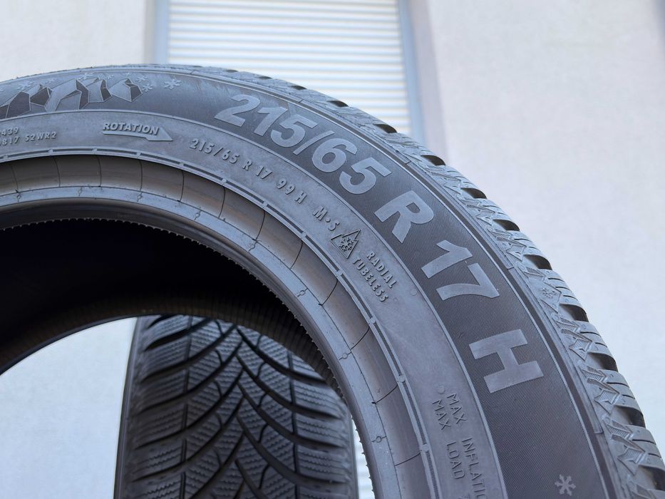 2szt zimowe 215/65R17 Semperit 8,4mm 2023r świetny stan! Z1310 gwarancja
