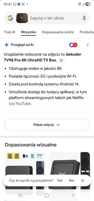 Dekoder TV98 5G pro 8K ULTRAHD