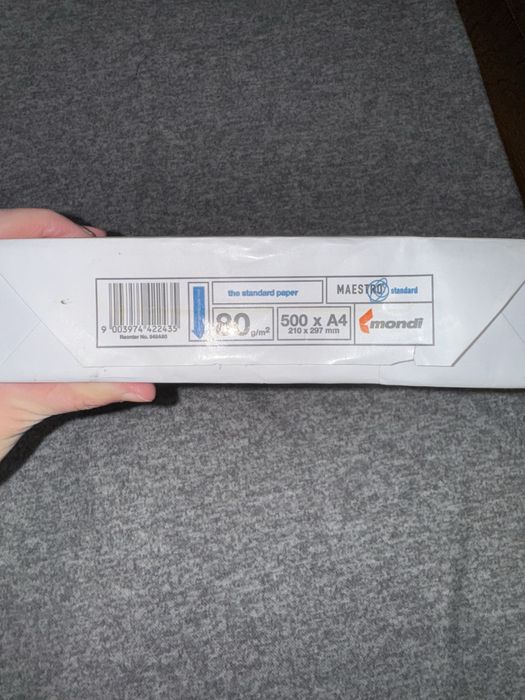 Белая бумага для принтера. Офисная бумага. Листы А4. Бумага А4