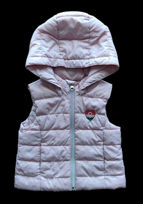 DZIEWCZYNKA - bezrękawnik rozmiar80/86cm-kaptur odpinany
