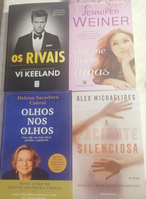 Livros Vi Keeland, Colleen Hoover, Anna Huang,Helena Sacadura Cabral,Alex Michaelides, Daniel Hurst e Jennifer Weiner