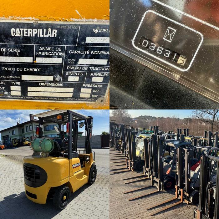 wózek widłowy CATERPILLAR GP25 2500kg 3.30m Mitshubishi 4G64 3630mtg