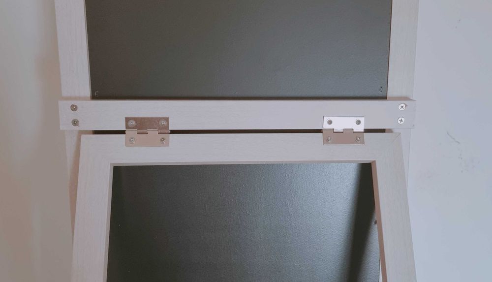 Espelho de Vidro com Pé Hom Com como Novo 160 cm × 37 cm Peso 7 Kg