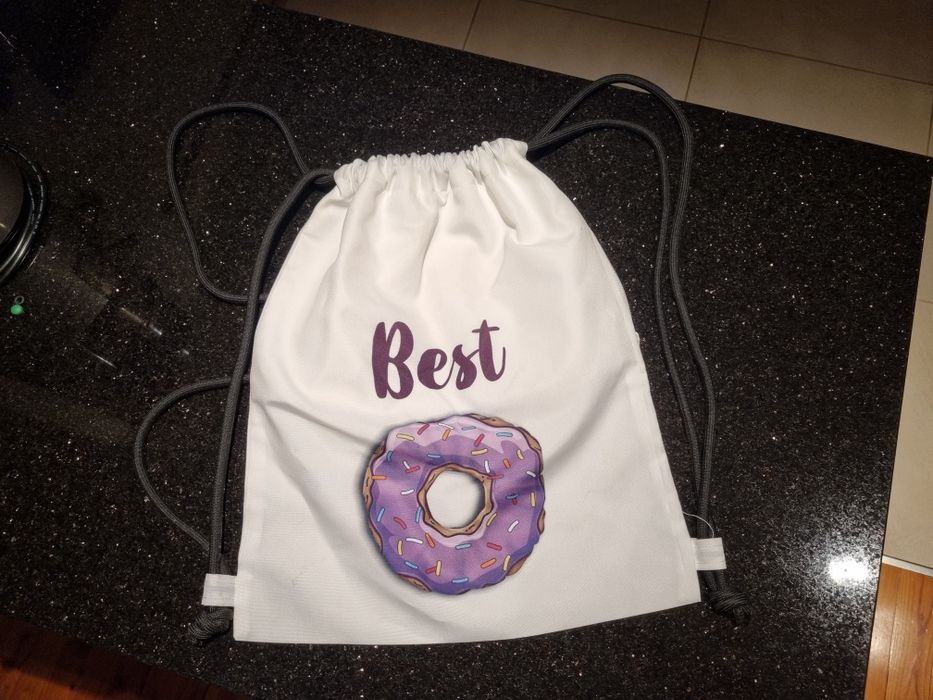 BAGBASE Duży worek plecak szkolny sportowy na obuwie zmienne sznurkowy