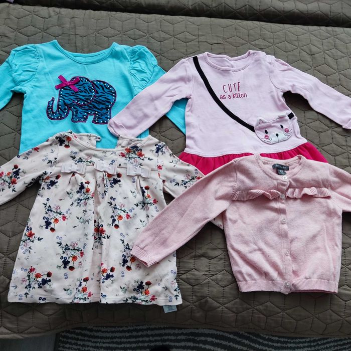 Zestaw ubranek dla dziewczynki rozmiar 86