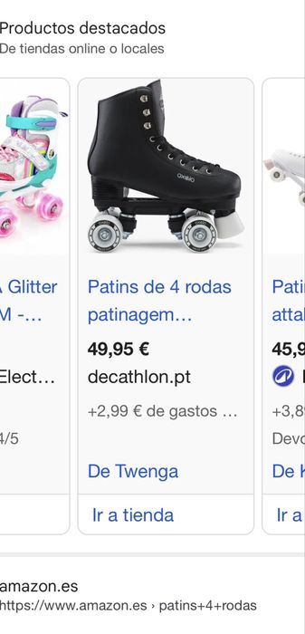 Patins de 4 rodas - Patinagem