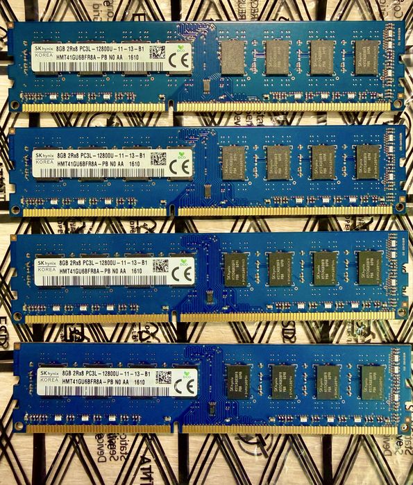 8BG DDR3 PC3 1600 Mhz x2 SK Hynex Korea (16 GB)