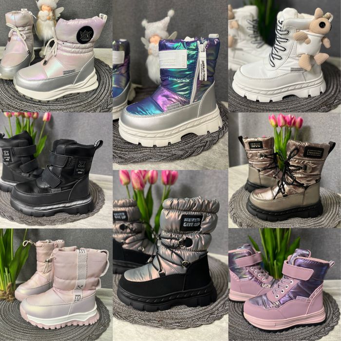 Зимові черевики для дівчинки дутики  Tom M/ зимові чобітки для дівчток