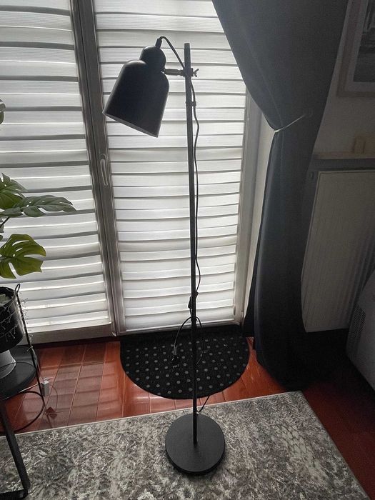 Lampa biurkowa + Lampa podłogowa czarna loft