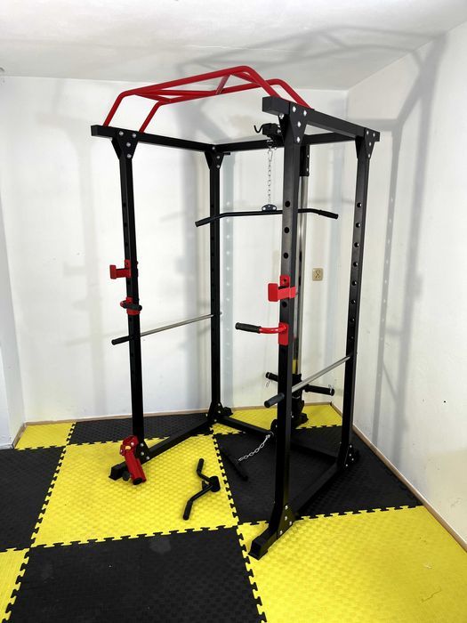 Atlas MS-444 Klatka Power RACK z Wyciągiem Dolny Asekuracja Nordcore