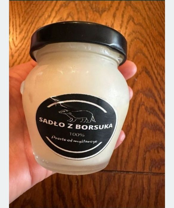 Sadło, smalec z borsuka 100ml, 100% naturalne. 2 sztuki.
