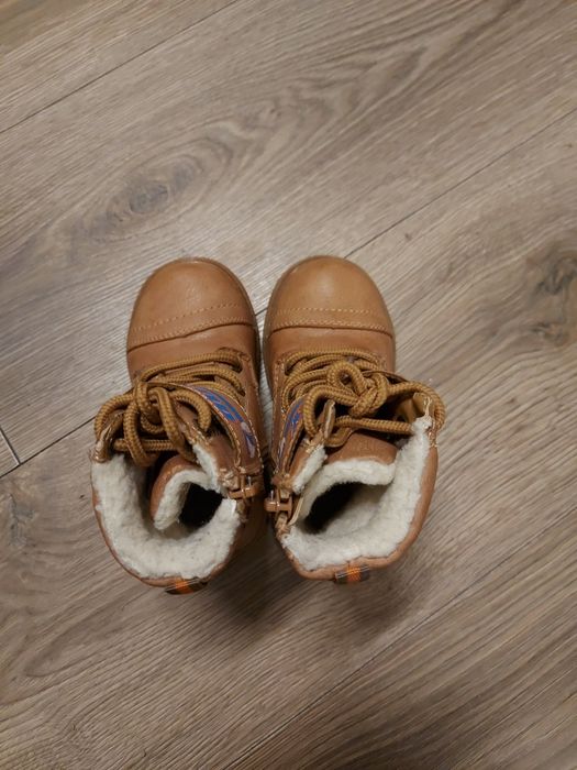 Buty 23 zimowe 14,5 cm wkładka Dusty samoloty trapery botki