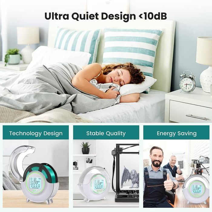 Сушилка для нити Sunlu FilaDryer S2, сушка для PLA, ABS, PETG 65 C