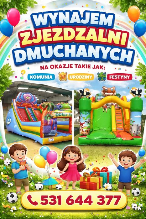 Zjeżdżalnie dmuchane