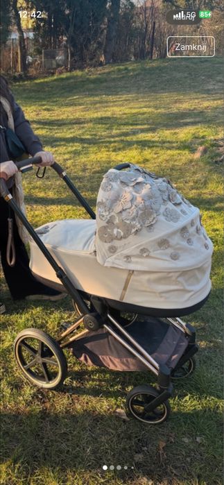 Gondola Cybex Priam Simply Flowers beżowa