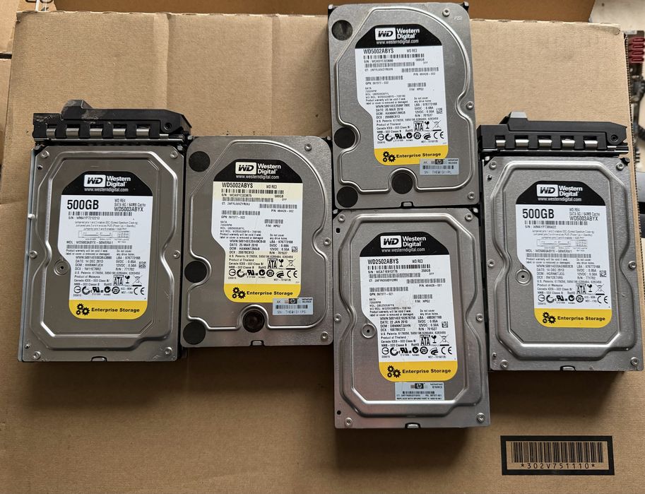 HDD 3.5” Western Digital RE 500GB SATA | Enterprise / Server | Лот