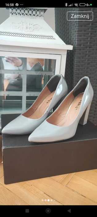 Buty czółenka Saway 39 skóra słupek Zara Kazar Wojas Tatuum Massimo