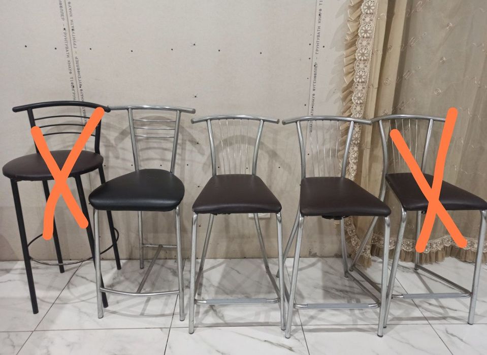 Барные стулья б/у. Осталось 3 шт
