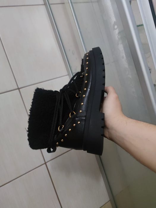 buty emu śniegowce 38 Deeze premium eleganckie skórzane ocieplane botk