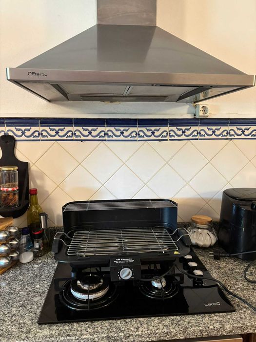 Grelhador eléctrico - Ideal para grelhar em casa, sem fumo