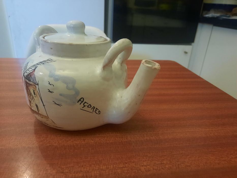 Bule Cerâmica Vieira (Açores) – Pintado à Mão – Solidário