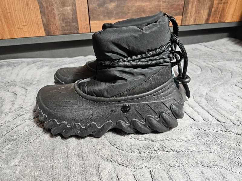 crocs echo boot black/black 39/40 buty zima śniegowce kalosz z futrem