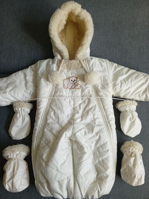 Дитячий комбінезон, зимовий комбінезон для дівчинки