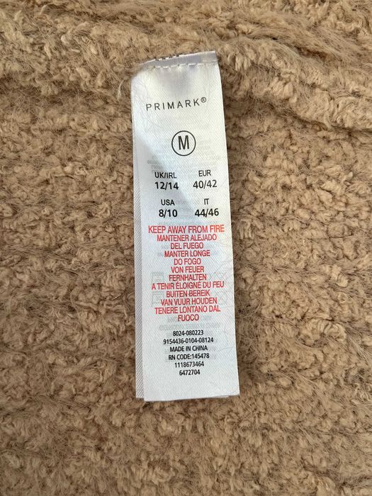 Пудровый бежевый свитер джемпер женский от primark 46-50
