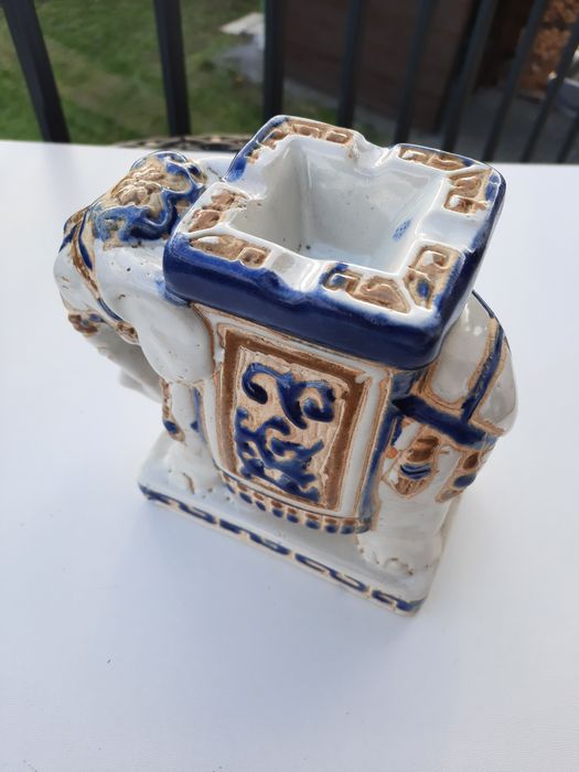 Ceramiczny słoń, figurka  vintage