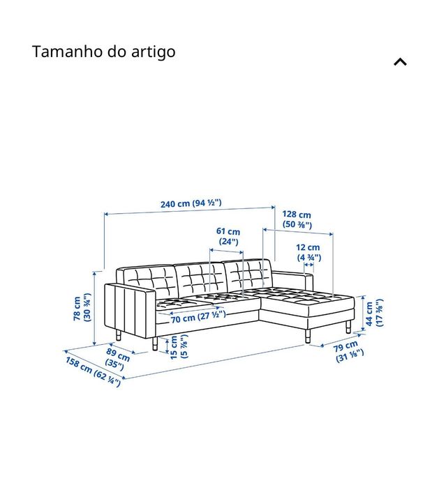 Sofá sala de estar 3 lugares mais chaise longue em pele