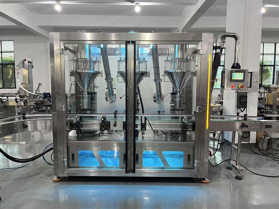 Máquina de enchimento de pó, máquina de dosagem de frascos de pó