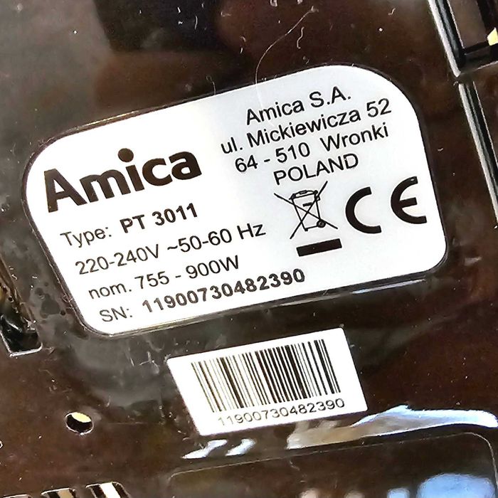 Parowar Amica PT3011. Odbiór osobisty Warszawa