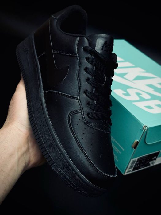 Кроссовки Nike Air Force 1 Black classic/ мужские кросовки/демисезон