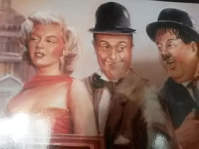 Marilyn Monroe, Martin Luter king ,flip i flap. -foto w ramìe .