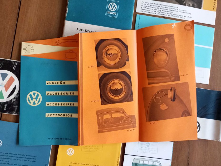 Antigas brochuras VW Volkswagen