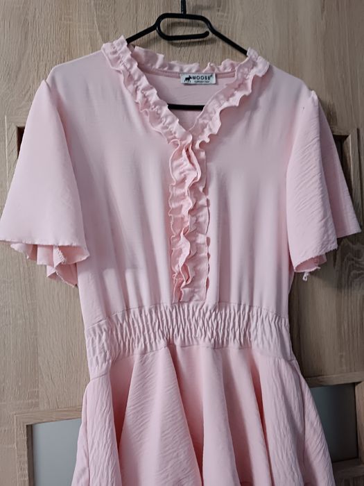 Różowa sukienka damska M/L
