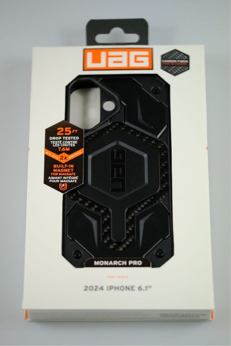Чехол для iphone 16 UAG Monarch pro Magsafe карбон оригинал