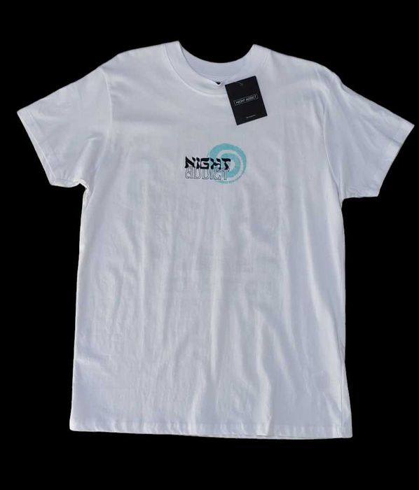 Bawełniana koszulka męska NIGHT ADDICT, R. XS oversize