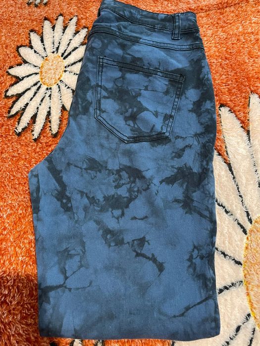 Штани з принтом тай-дай нові неношені з великими кишенями