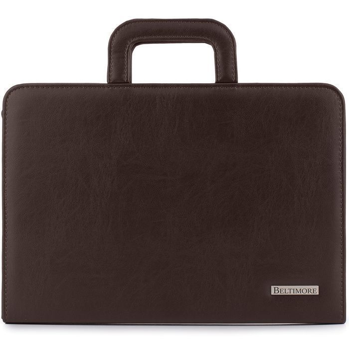 Biwuar neseser aktówka teczka organizer handlowca stylowa brązowa I67